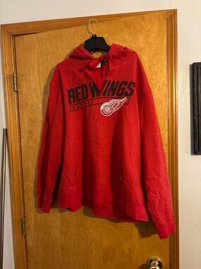 Detroit Red Wings Fanatics NHL Red Hockey Pullover Hoodie